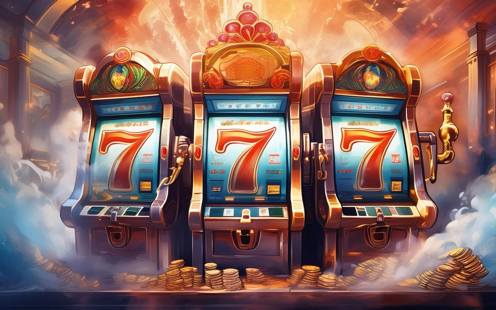 ภาพหน้าจอเกมสล็อตสีสันสดใสสำหรับเลือกดูเกมบน king9
