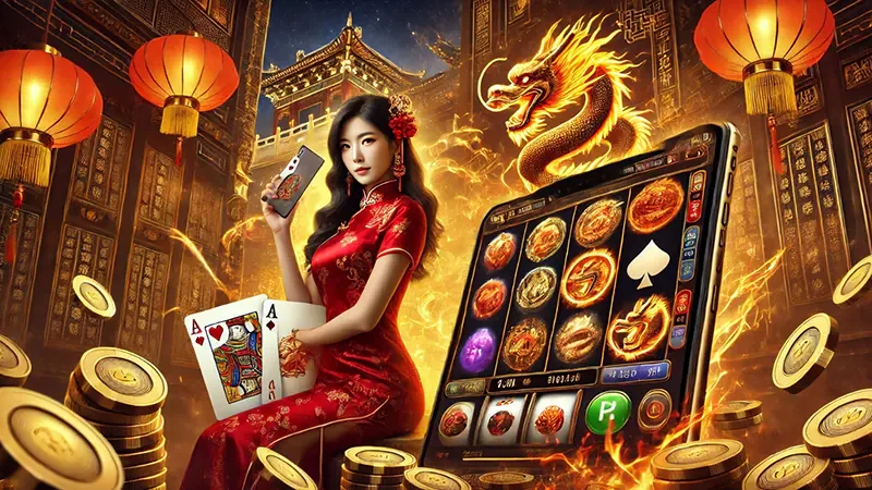 ภาพสัญลักษณ์เกมสล็อตและรีลสำหรับสำรวจเกมบน king9